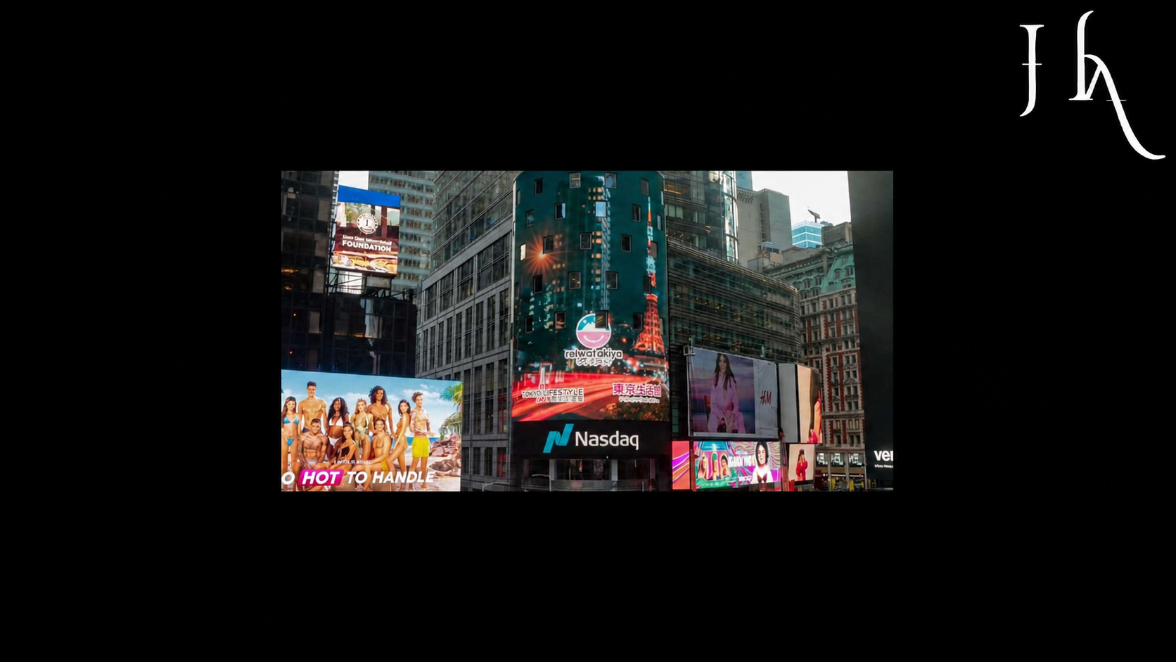 Tokyo Lifestyle advertisement displayed in New York Times Square